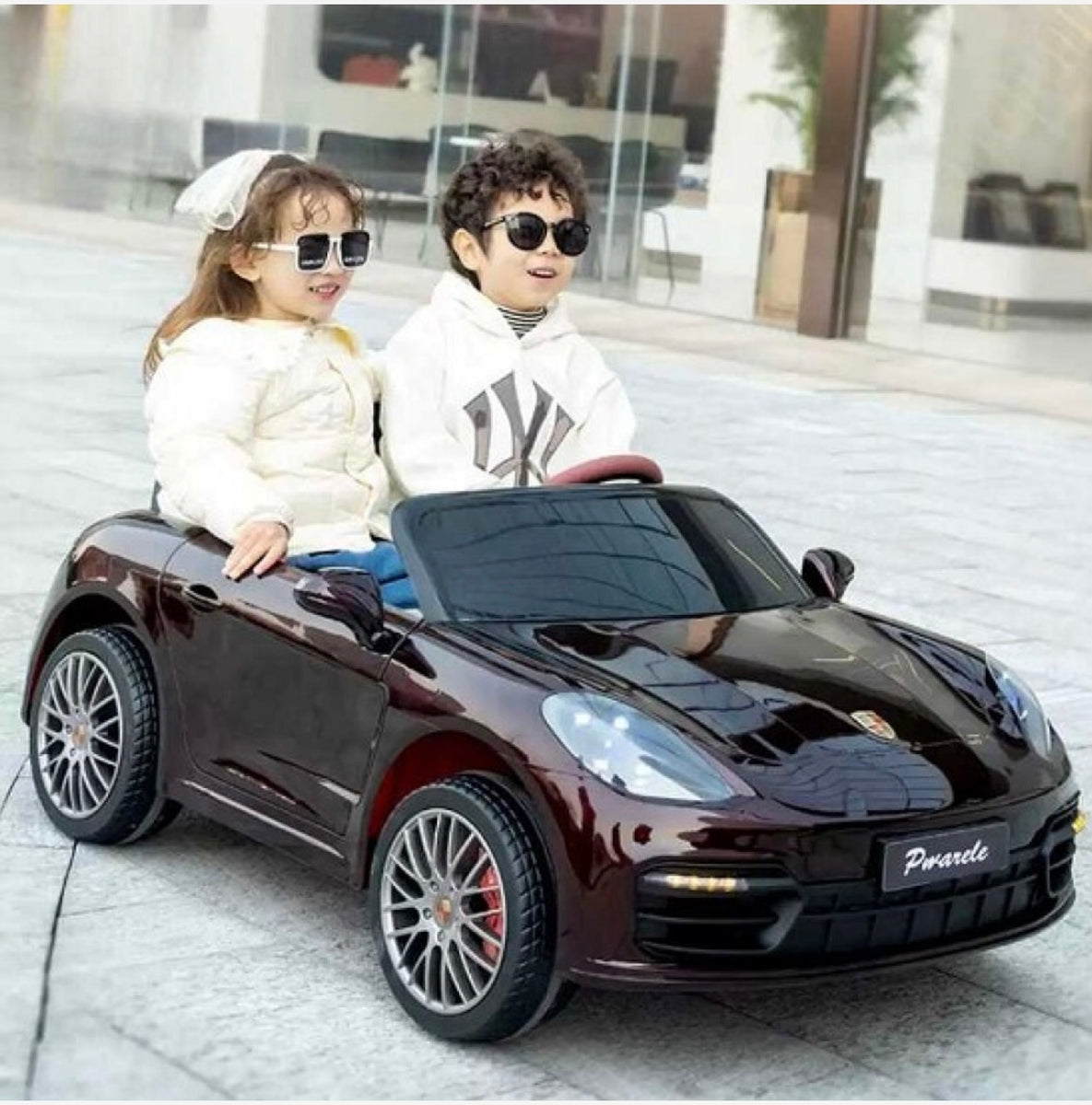 Porsche Panamera Styled ride on car 2 Seater 24 VOLT LARGE Kids Electr The Cuddler