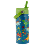 Stephen Joseph insulated stainless water bottle with flip top lid and handle