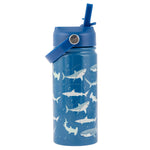 Stephen Joseph insulated stainless water bottle with flip top lid and handle