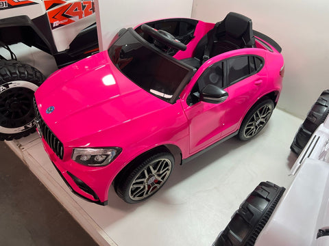 GLC63 AMG Mercedes Benz kids electric ride on car PINK (Replica)