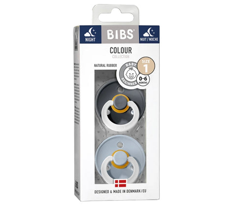 BIBS Pacifiers -double pack size 1